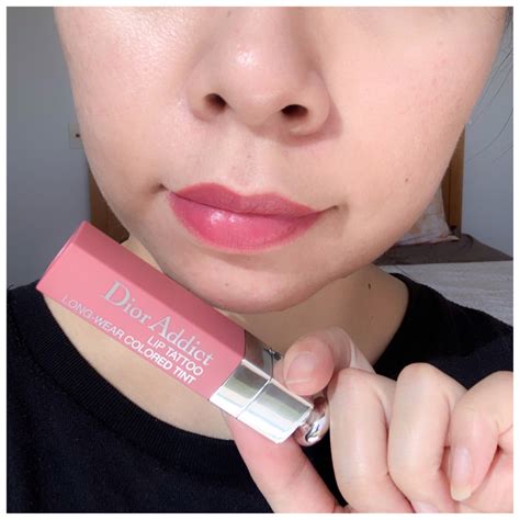 dior addict long wear colored tint|Dior lip tattoo tint review.